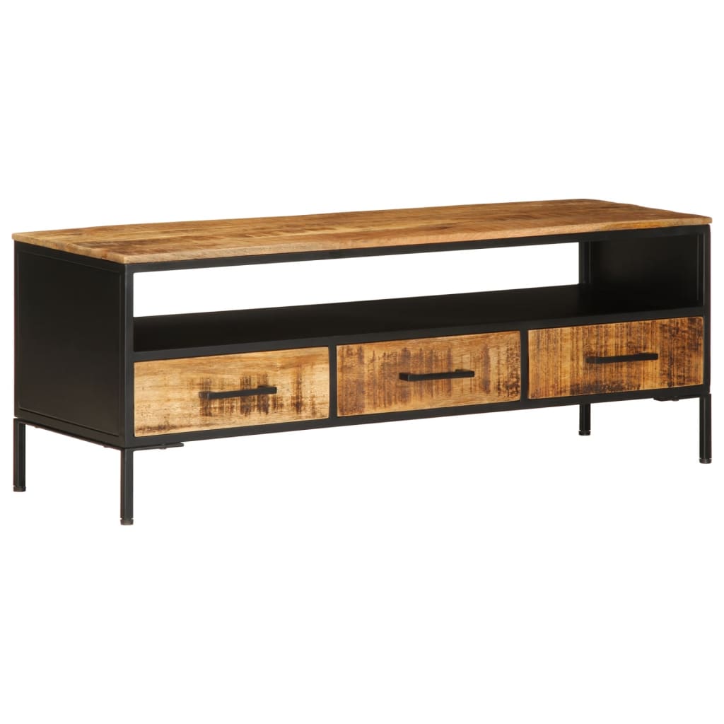 TV-Schrank 110x35x40 cm Massivholz Mango