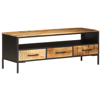 TV-Schrank 110x35x40 cm Massivholz Mango