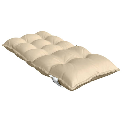 Niedriglehner-Auflagen 6 Stk. Beige Oxford-Gewebe