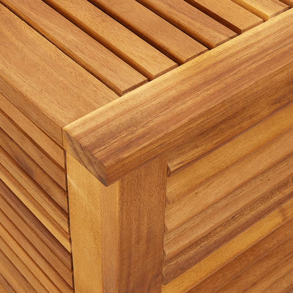 Gartenbox mit Lüftungsschlitzen 90x50x56 cm Massivholz Akazie