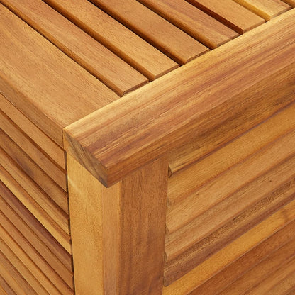 Gartenbox mit Lüftungsschlitzen 150x50x56 cm Massivholz Akazie