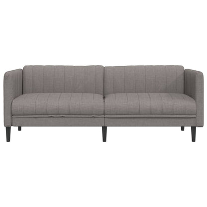 Sofa 3-Sitzer Taupe Stoff