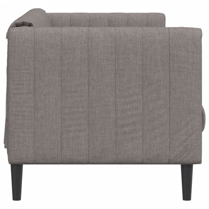 Sofa 3-Sitzer Taupe Stoff