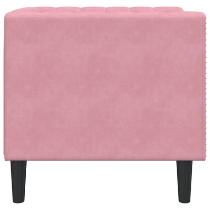 Chesterfield-Sessel Rosa Samt