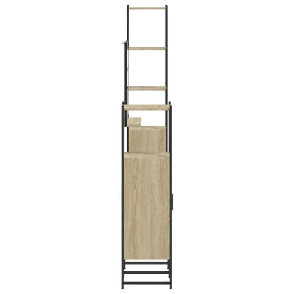 4-tlg. Badmöbel-Set Sonoma-Eiche Holzwerkstoff