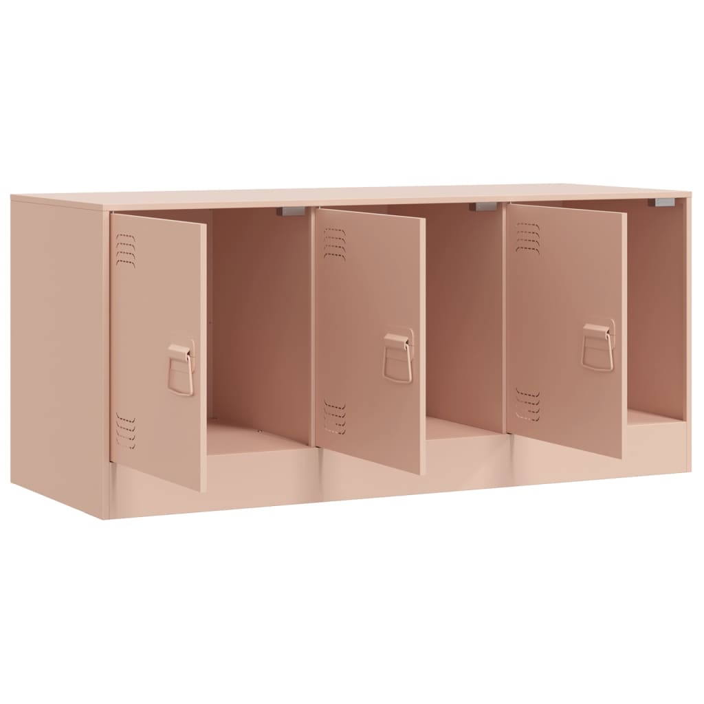 TV-Schrank Rosa 99x39x44 cm Stahl