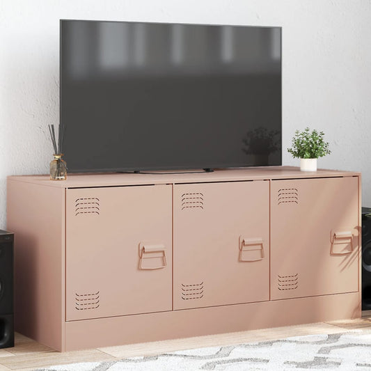 TV-Schrank Rosa 99x39x44 cm Stahl