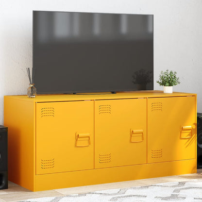 TV-Schrank Senfgelb 99x39x44 cm Stahl