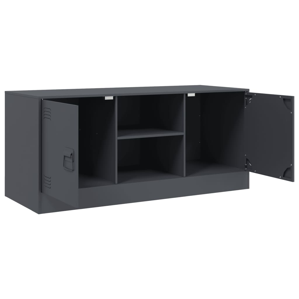 TV-Schrank Anthrazit 99x39x44 cm Stahl