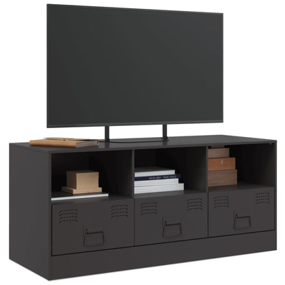 TV-Schrank Schwarz 99x39x44 cm Stahl