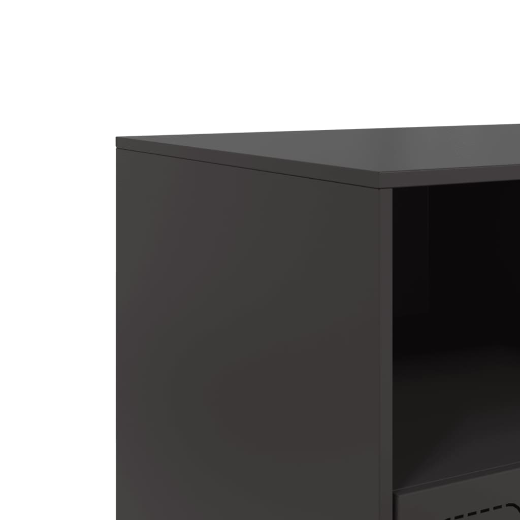 TV-Schrank Schwarz 99x39x44 cm Stahl