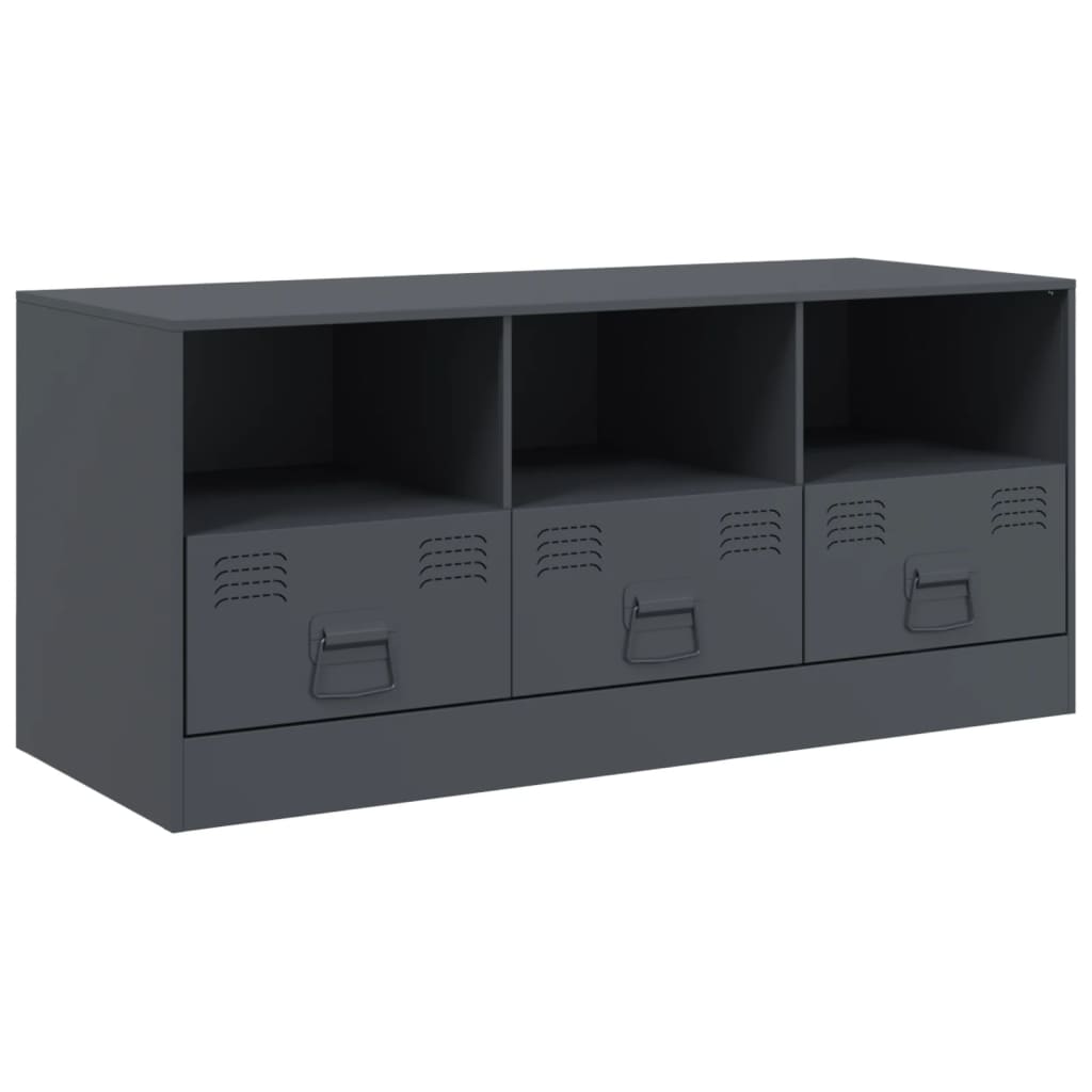 TV-Schrank Anthrazit 99x39x44 cm Stahl