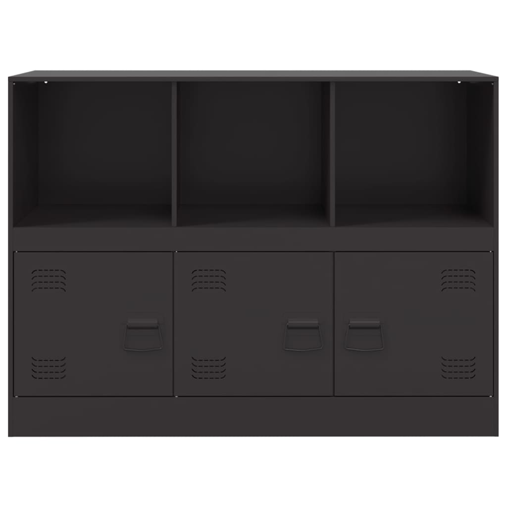 Sideboard Schwarz 99x39x73 cm Stahl