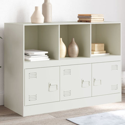 Sideboard Weiß 99x39x73 cm Stahl