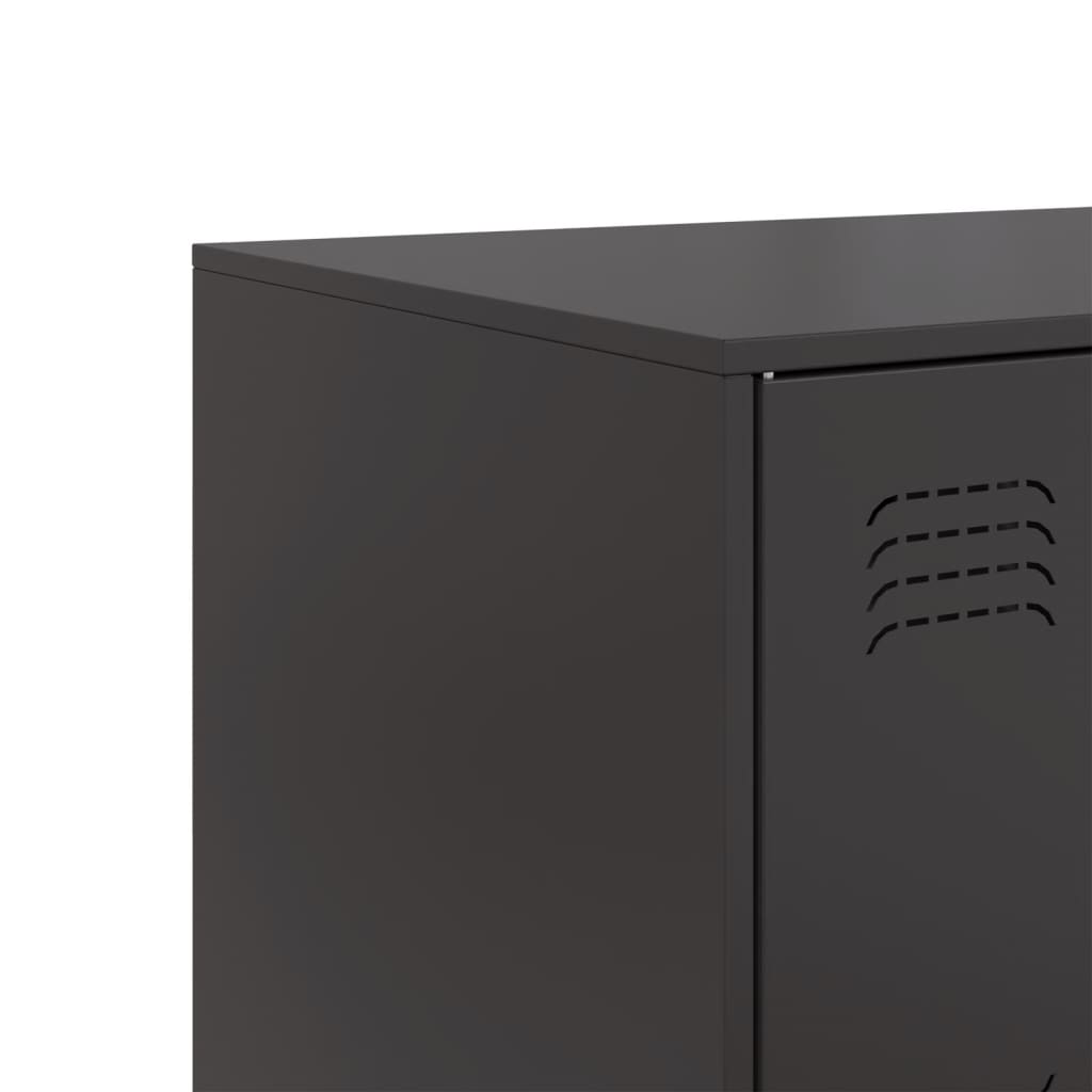 Sideboard Schwarz 99x39x73 cm Stahl