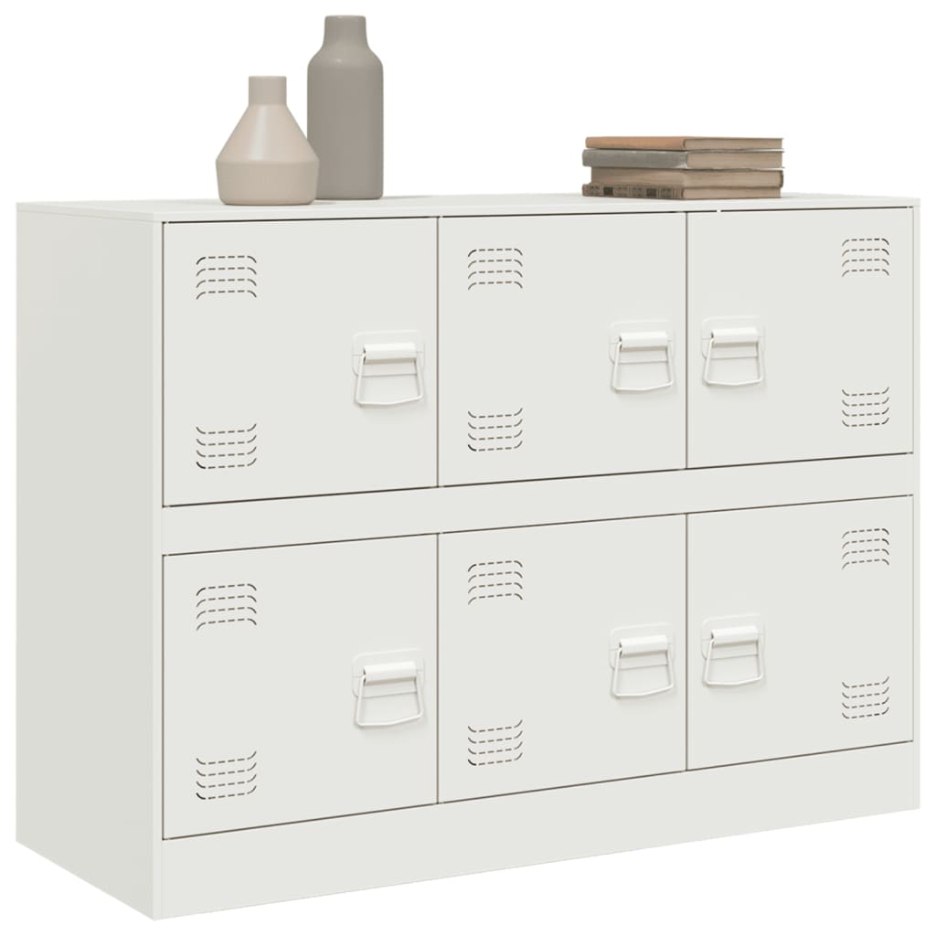 Sideboard Weiß 99x39x73 cm Stahl