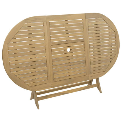 Gartentisch Klappbar 160x85x75 cm Massivholz Akazie