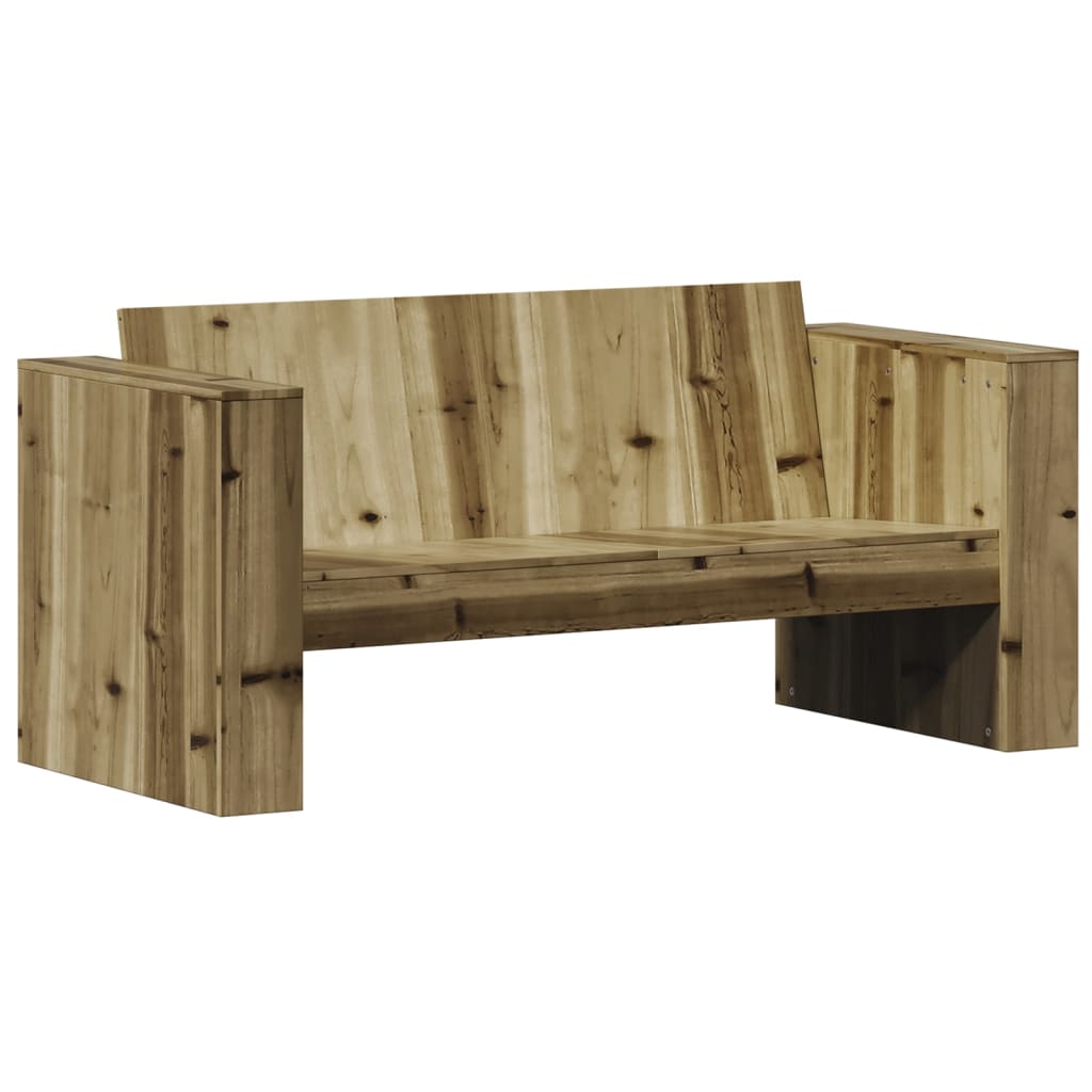 Gartensofa 2-Sitzer 134x60x62 cm Kiefernholz Imprägniert