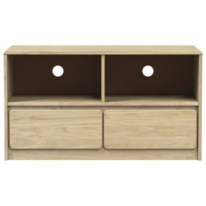 TV-Schrank SAUDA Eiche-Optik 99x43x55 cm Massivholz Kiefer