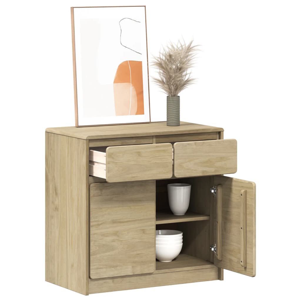 Sideboard SAUDA Eiche-Optik 80x43x75,5 cm Kiefernholz