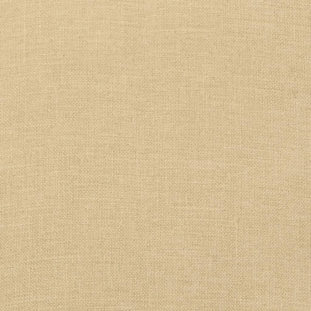 Niedriglehner-Auflagen 6 Stk. Melange Beige 100x50x7 cm Stoff