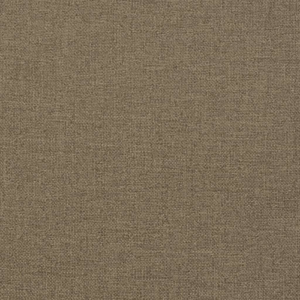 Niedriglehner-Auflagen 6 Stk. Melange Taupe 100x50x7 cm Stoff