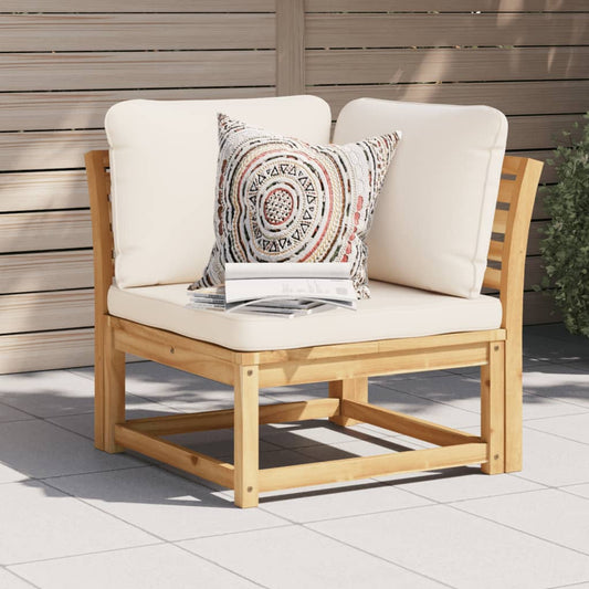 Garten-Ecksofa mit Kissen 73x73x65 cm Massivholz Akazie