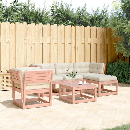 5-tlg. Garten-Lounge-Set mit Kissen Massivholz Douglasie