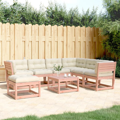 7-tlg. Garten-Lounge-Set mit Kissen Massivholz Douglasie