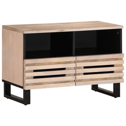 TV-Schrank Weiß 70x34x46 cm Massivholz Mango