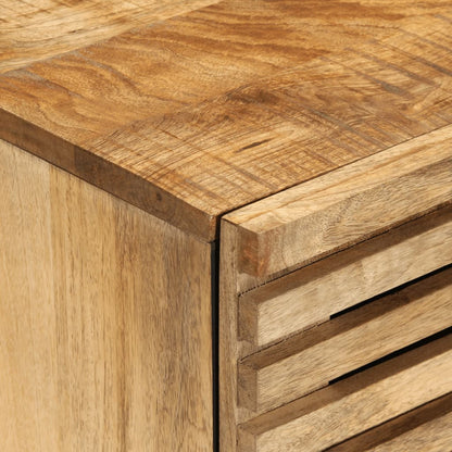 Sideboard 60x34x75 cm Raues Massives Mangoholz