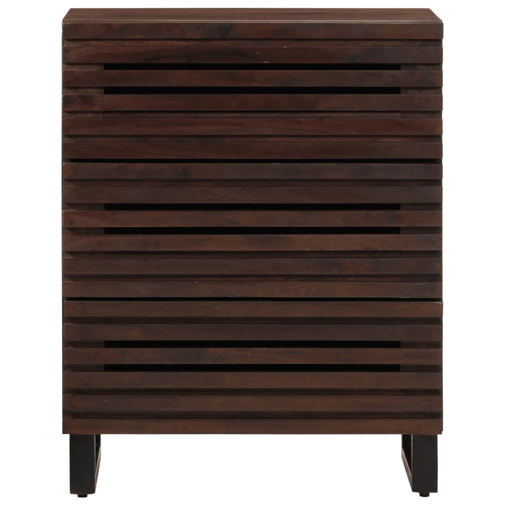 Sideboard Braun 60x34x75 cm Massivholz Mango