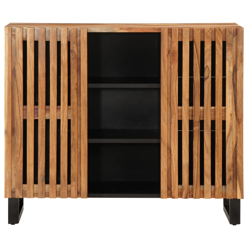 Sideboard 90x34x75 cm Massivholz Akazie