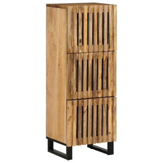 Highboard 40x34x110 cm Raues Massivholz Mango