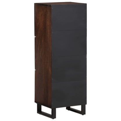 Highboard Braun 40x34x110 cm Massivholz Mango