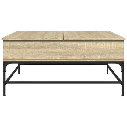 Couchtisch Sonoma-Eiche 95x95x45 cm Holzwerkstoff und Metall