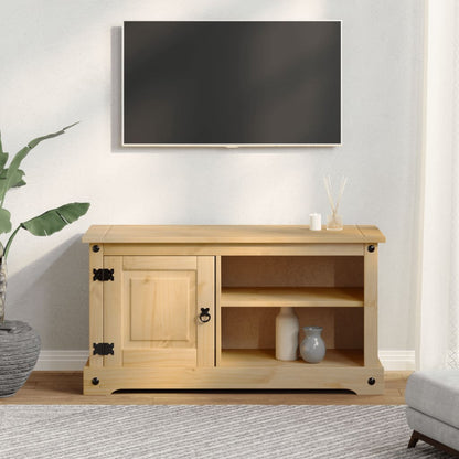 TV-Schrank Corona 100x37x52 cm Massivholz Kiefer