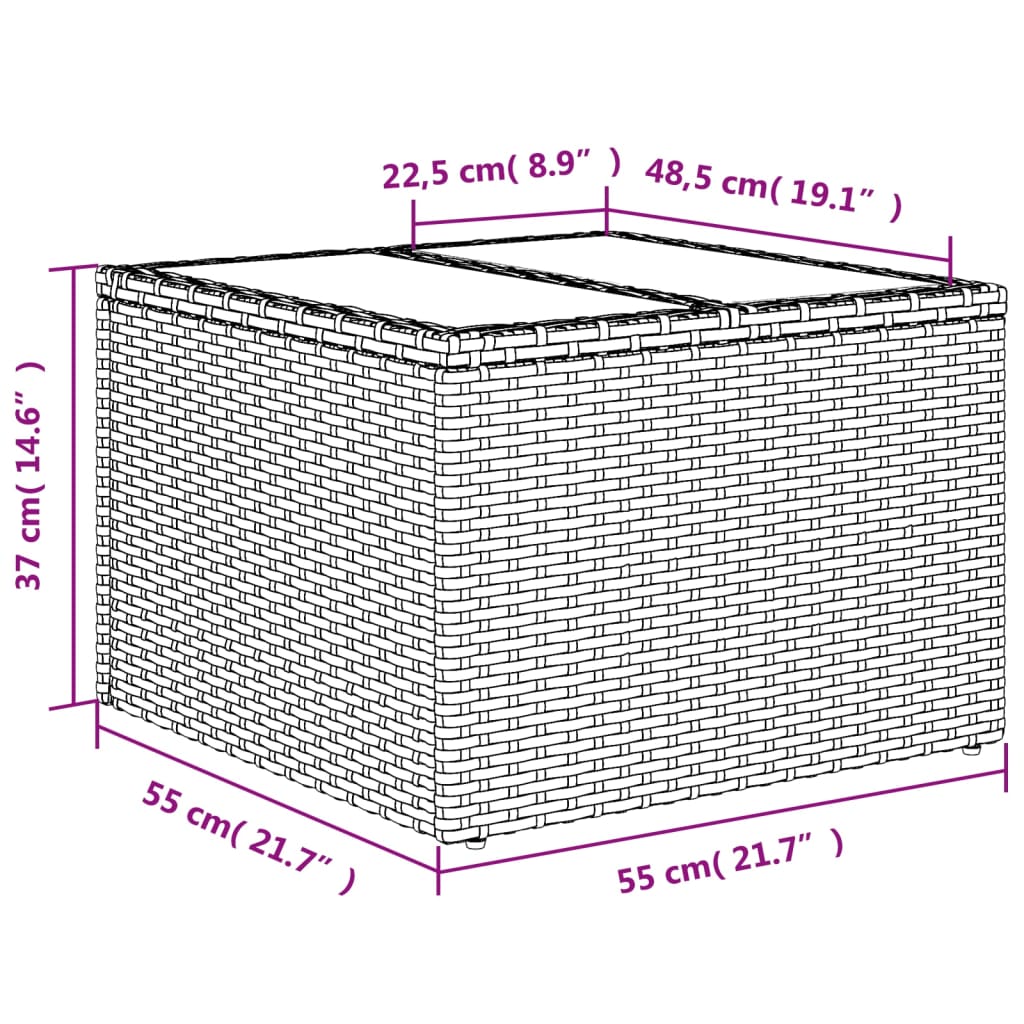 5-tlg. Garten-Sofagarnitur mit Kissen Schwarz Poly Rattan