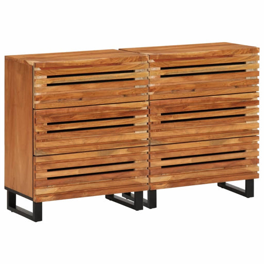 Sideboard 2 Stk. 60x34x75 cm Massivholz Akazie