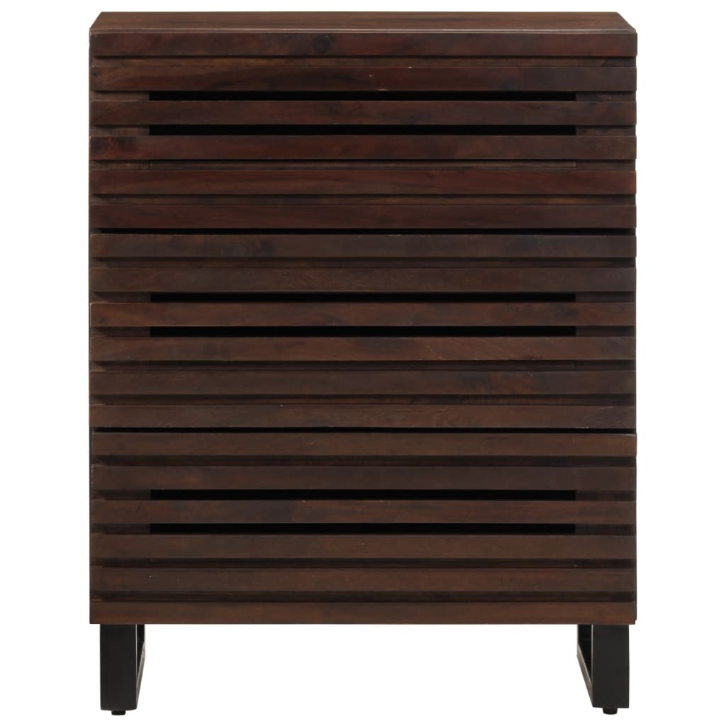 Sideboard 2 Stk. 60x34x75 cm Massivholz Mango