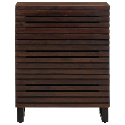 Sideboard 2 Stk. 60x34x75 cm Massivholz Mango