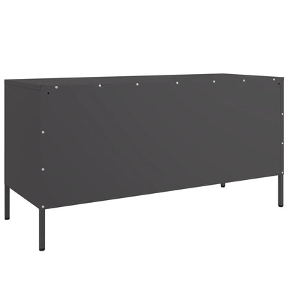 TV-Schrank Schwarz 100,5x39x50,5 cm Stahl