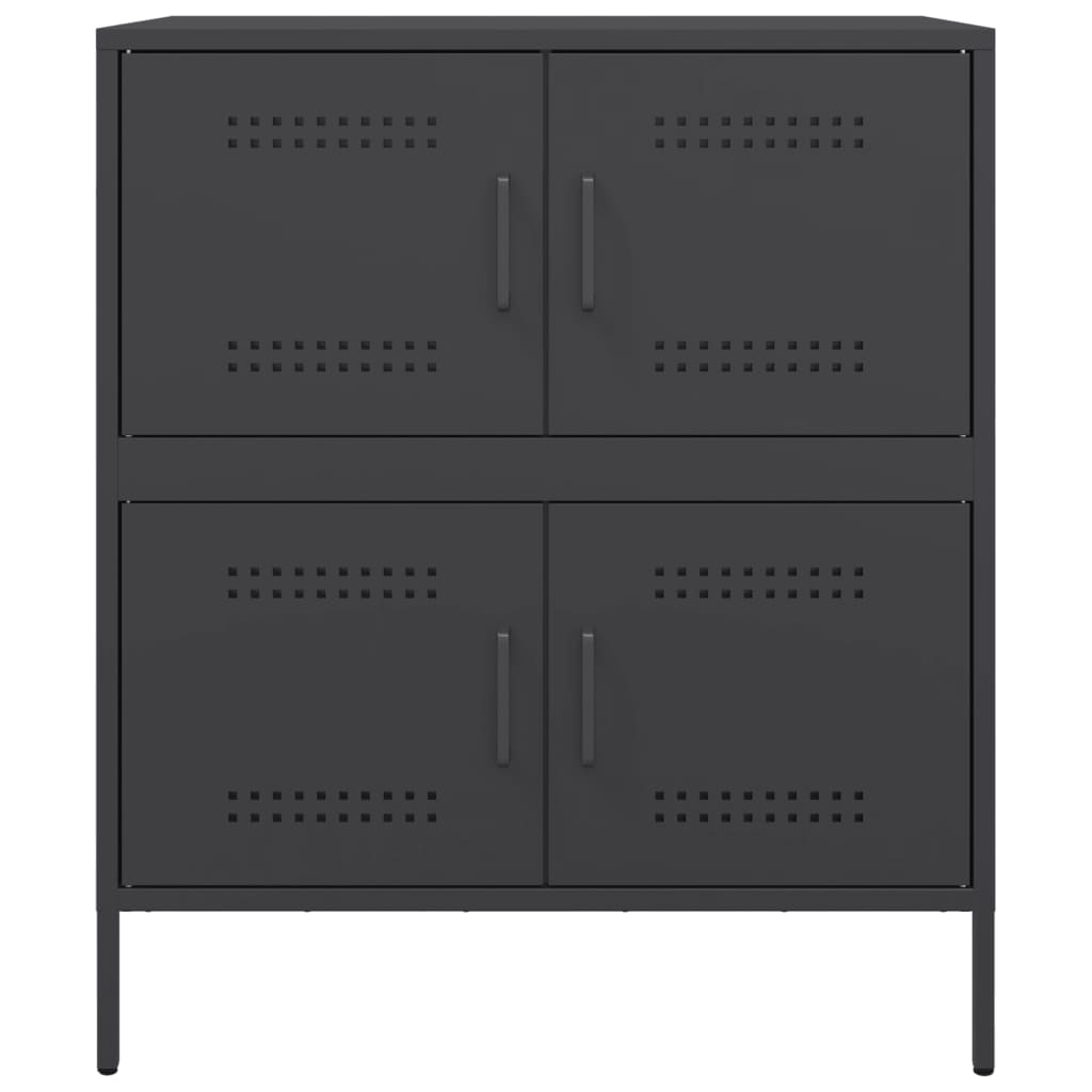 Sideboard Schwarz 68x39x79 cm Stahl