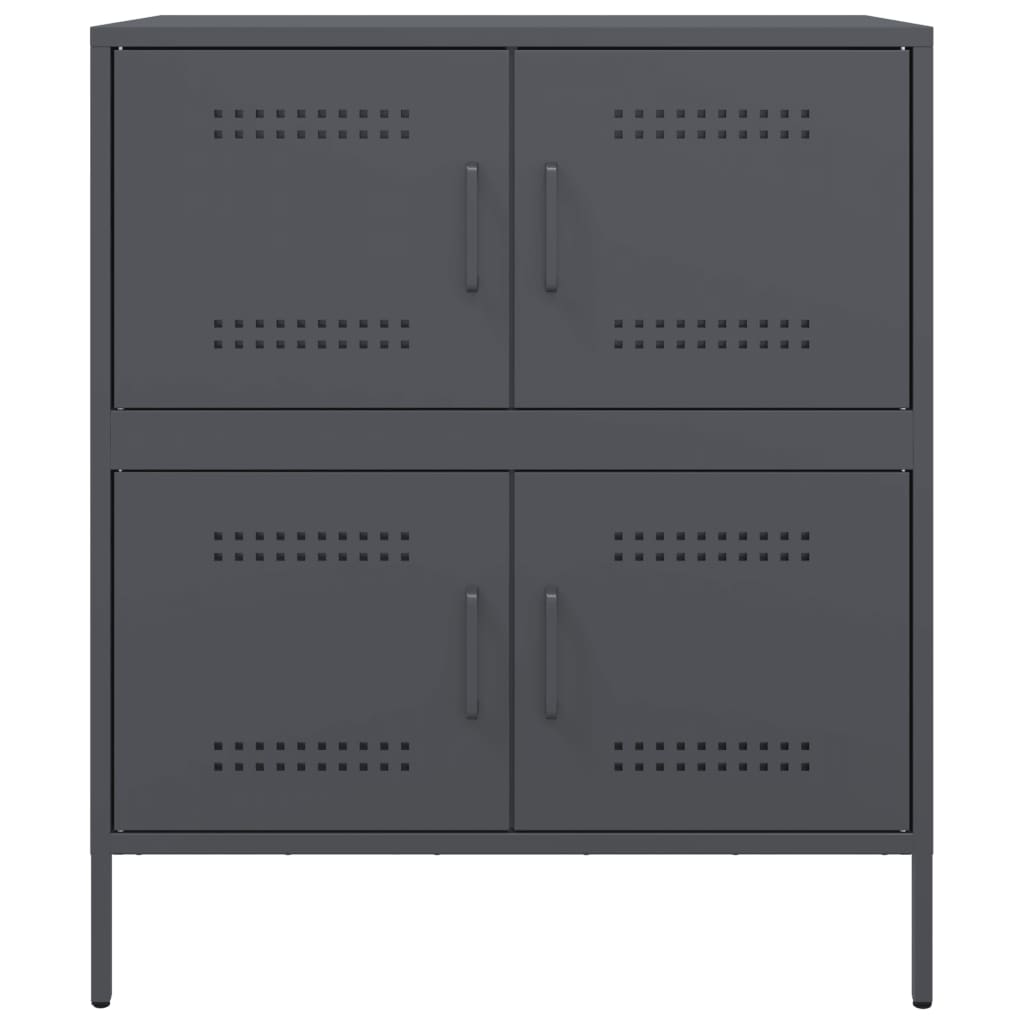 Sideboard Anthrazit 68x39x79 cm Stahl