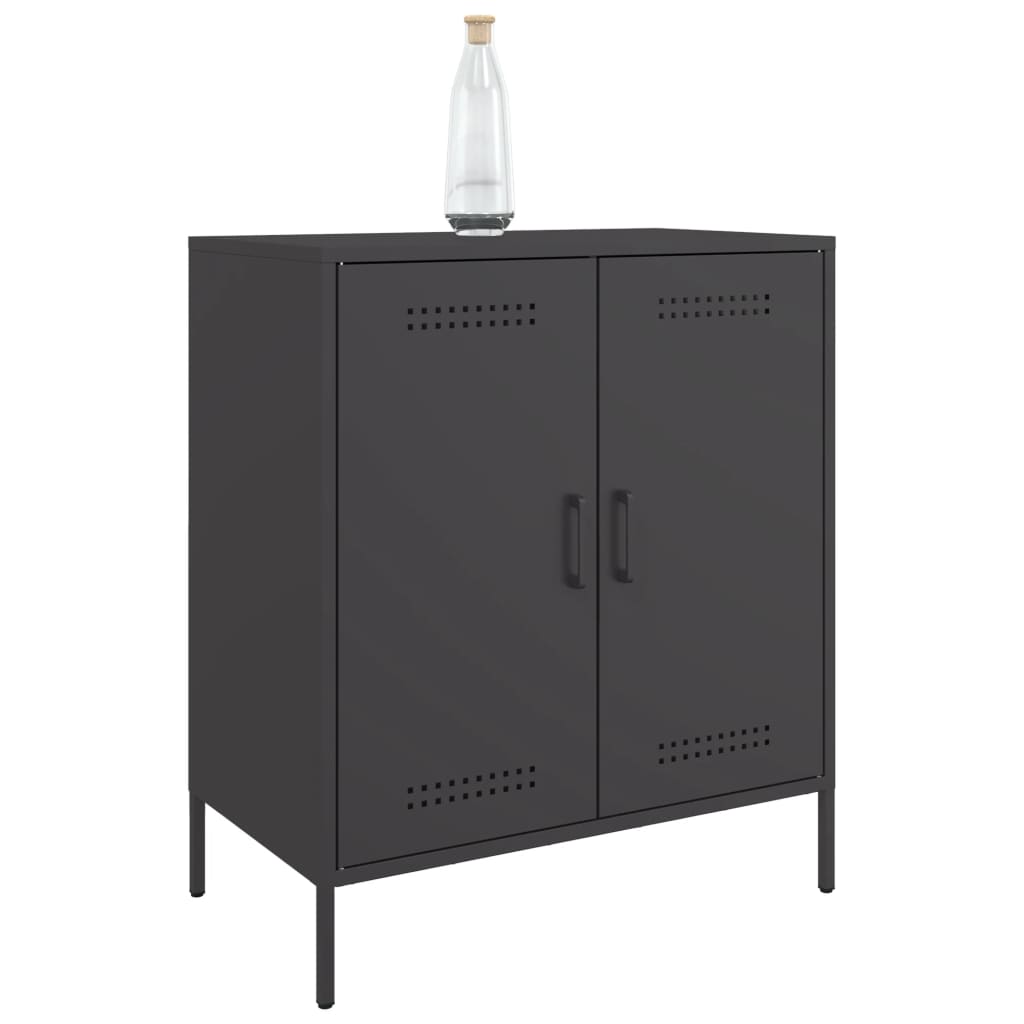 Sideboard Schwarz 68x39x79 cm Stahl