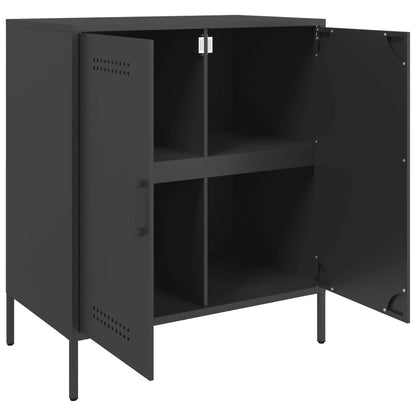 Sideboard Schwarz 68x39x79 cm Stahl