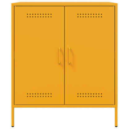 Sideboard Senfgelb 68x39x79 cm Stahl