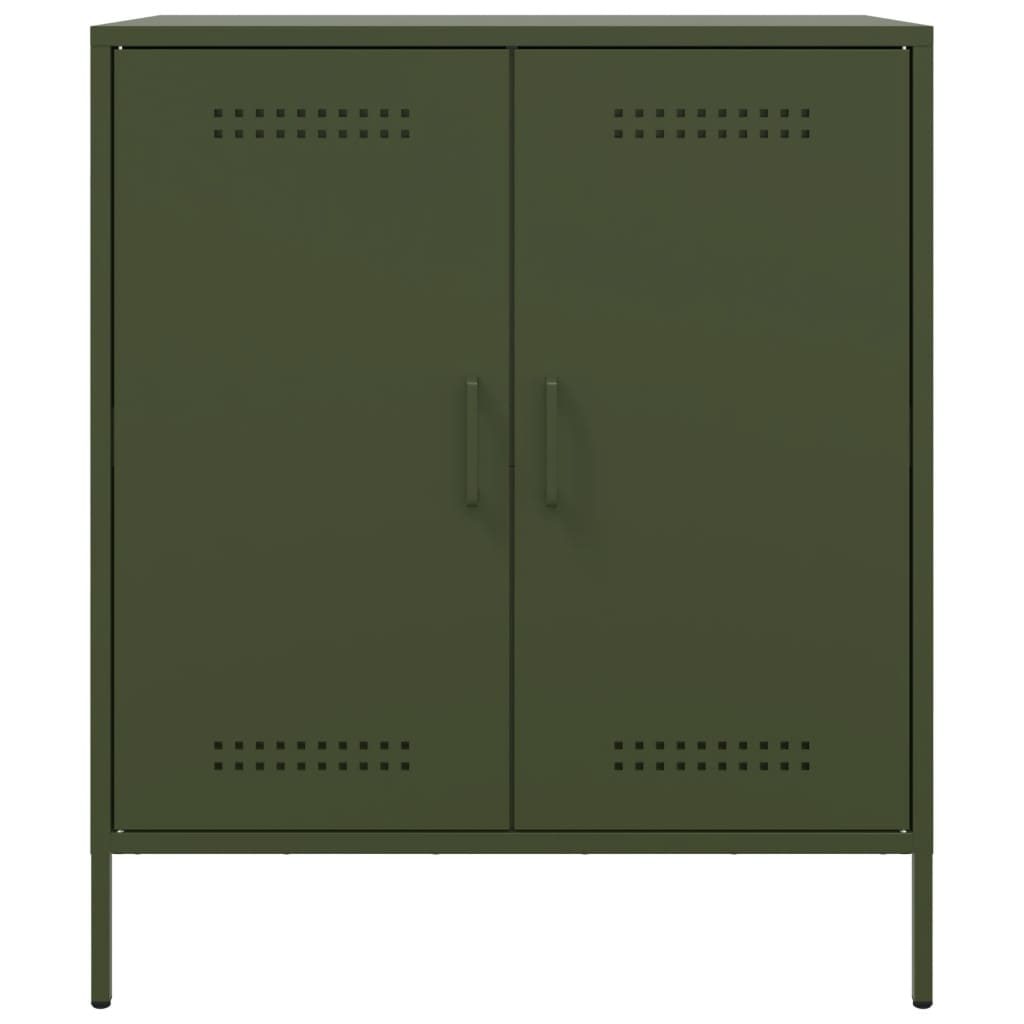 Sideboard Olivgrün 68x39x79 cm Stahl