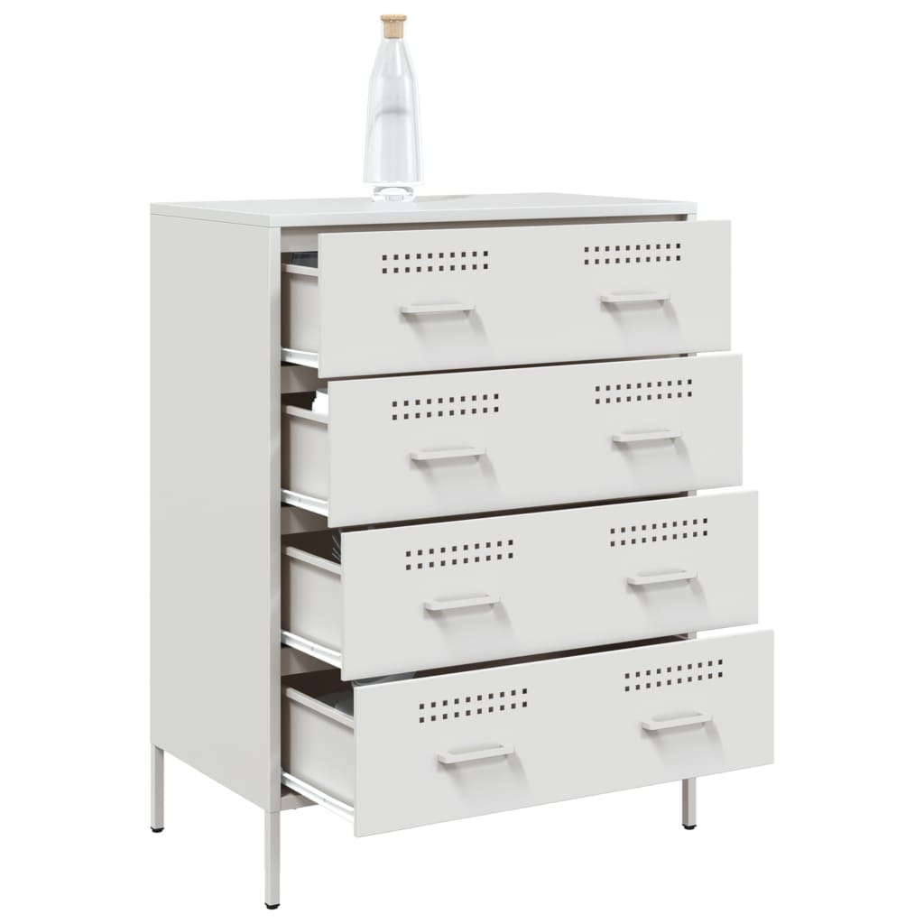 Sideboard Weiß 68x39x89 cm Stahl