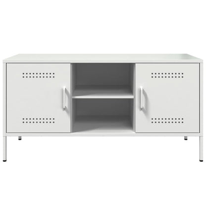 TV-Schrank Weiß 100,5x39x50,5 cm Stahl